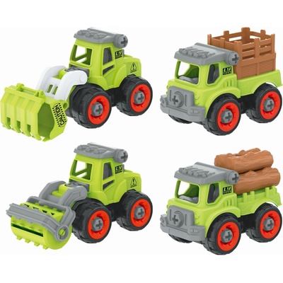 Wiky Vehicles Auto šroubovací zemědělské 4 ks 13 cm