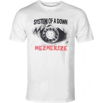 HYBRIS мъжка тениска System Of A Down - Mezmerize Clock - White - HYBRIS - WMX-1-SOAD003-H95-11-WH