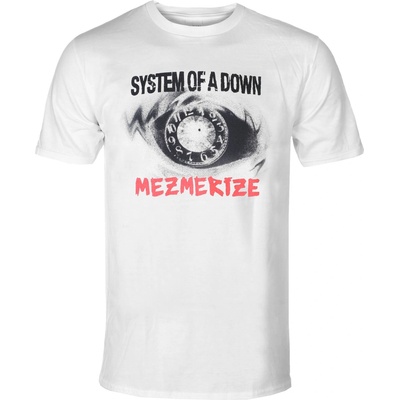 HYBRIS мъжка тениска System Of A Down - Mezmerize Clock - White - HYBRIS - WMX-1-SOAD003-H95-11-WH