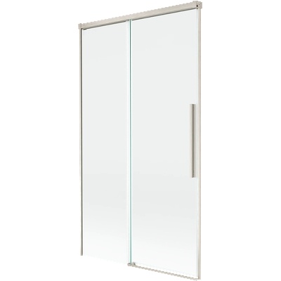 Mexen Rox двукрила разтегателна вана 100 x 150 cm, прозрачна, четкан никел - 8C9-100-001-97-00 (8C9-100-001-97-00)