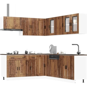 vidaXL Комплект кухненски шкафове от 4 части Porto, инженерно дърво (3314939)