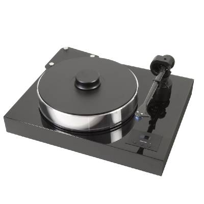 Грамофон Pro-Ject Audio Systems Xtension 10 Evolution, 33/45/78 об/мин, ремъчно задвижване с електронен контрол на скоростта, рамо от въглеродни влакна, черен