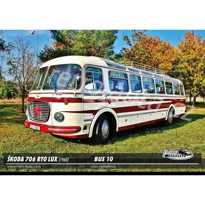 Pohlednice BUS č. 10 - ŠKODA 706 RTO LUX (1960)