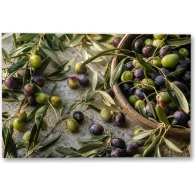 Plakát – Olivy a listy v misce Bez rámu Ano Bez rámu 135 × 90 cm