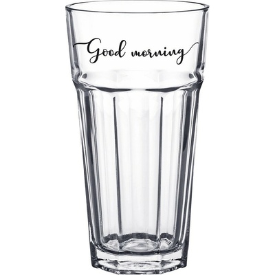 Clayre & Eef Pohárik s nápisom Good Morning Ø 8*15 cm 320 ml