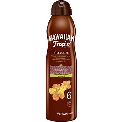 Hawaiian Tropic Protective vodeodolný ochranný suchý olej na opaľovanie SPF6 177 ml