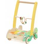 Classic World Дървен уокър Classic World - Хамелеон, с 28 дървени блокчета (CW10536) - baby Проходилка