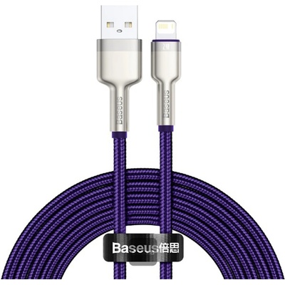Baseus KF2332383 datový Cafule Series Metal USB pro Lightning 2,4 A, 2m fialový