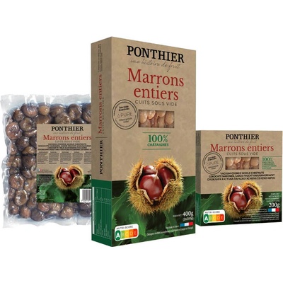 Ponthier KAŠTANY CELÉ VAŘENÉ 400 g
