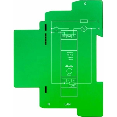 Shelly Pro Dimmer 1PM - stmívací modul (LAN, WiFi, Bluetooth)