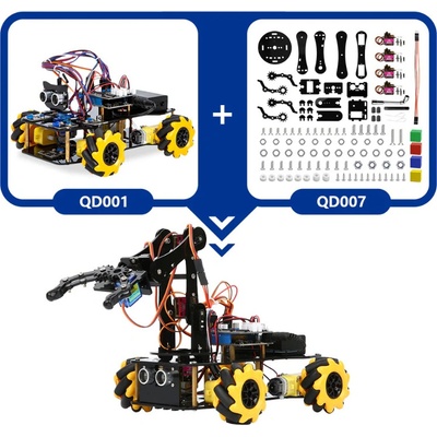 ACEBOTT Rozširujúca súprava Robotické rameno pre Súpravu Inteligentného autíčka QD001