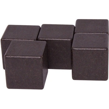 DrKO Dřevěná kostka 4 cm 1ks černá