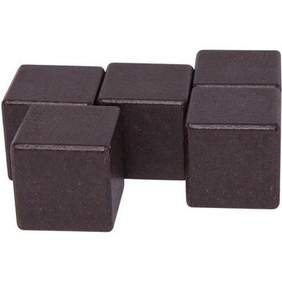 DrKO Dřevěná kostka 4 cm 1ks černá