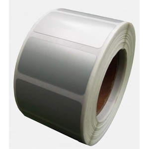 CDRmarket Самозалепващи се PP (полипропиленови) етикети, 80x50mm, 1000бр. , за TTR, сребърни, ролка (FS080x050/1000)
