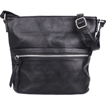 Středně velká crossbody kabelka LIDA 736 černá