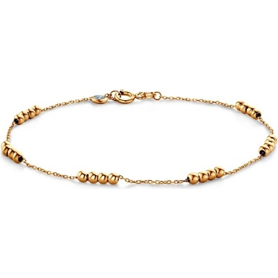 SAVICKI Náramok s príveskom žlté zlato so zirkónom 21 cm - B-B-B1016-00170-585-Z