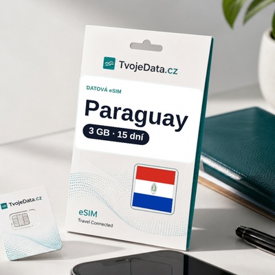 eSIM Paraguay 3 GB / 14 dní - Paraguay 94A686