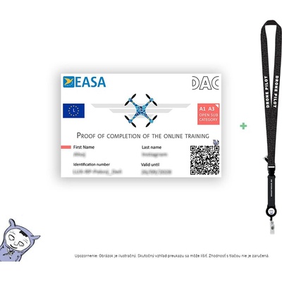 SmartWear Certifikát pilota dronu - A1/A3 CP.MA.00000587.01