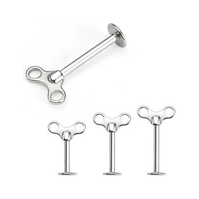 Šperky eshop labret z chirurgické oceli natahovací klíček Y14.10