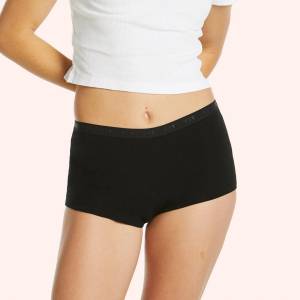 Love Luna Менструални бикини за дівчета Love Luna Shortie Brief Black Hearts Love Luna | Cheren | ЖЕНИ | 146