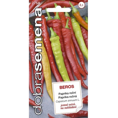 DOBRÁ SEMENA - Paprika Beros, beraní roh mírně ostrý 0,6g