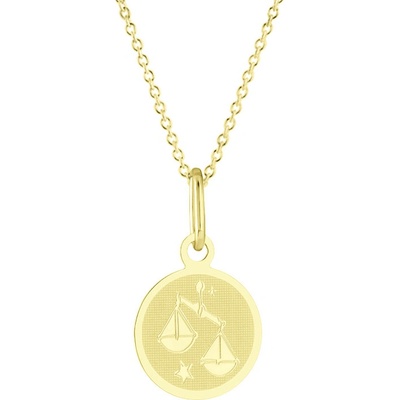 Gemmax Zlatý řetízek se znamením váhy GUSYN-35871-36261