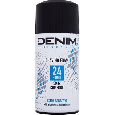 Denim Performance Extra Sensitive Shaving Foam пяна за бръснене за чувствителна кожа 300 ml за мъже