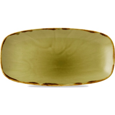 DUDSON Talíř mělký obdélníkový 355x189 mm Harvest Green