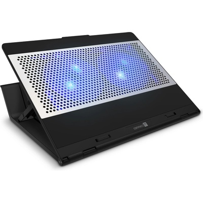 CONNECT IT FrostBlast chladicí podložka pod notebook s modrým podsvícením černá