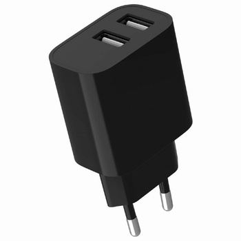 Gembird (TA-UC-2A12-01-BK) мрежа 2 USB-A порта Универсално USB зарядно устройство, 5V, 2.4A, черно (TA-UC-2A12-01-BK) (TA-UC-2A12-01-BK)