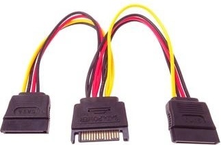 PremiumCord Cavo Alimentazione SATA 16 Cm – Prolunga Per HDD, Ideale Per PC E Hard Disk Interni
