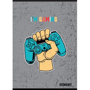 STREET Тетрадка Street, А4, квадратчета, 54л, Gaming (30030-А-GAMING)