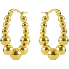 Marc Malone Pozlacené náušnice Gwyneira Gold Earrings MCE260601G