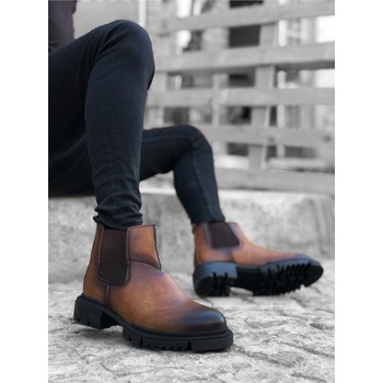 BOA Shoes Мъжки спортни боти със странични ластици ba0214 - Таба #362090 (362090_Кафяво)