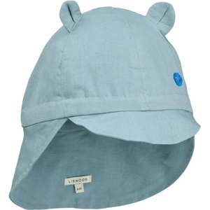 LIEWOOD Детска шапка с козирка LIEWOOD Kid's Gorm Linen Sun Hat with Ears Cap - Beach Blue - размер 43-45 cm (904-5589-0113)