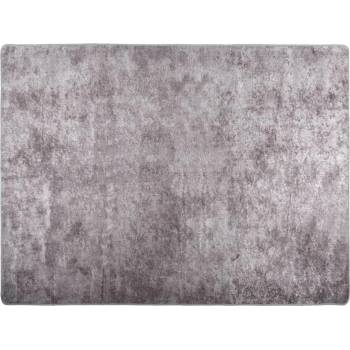Перящ се килим, сив, 400x300 см, противоплъзгащ