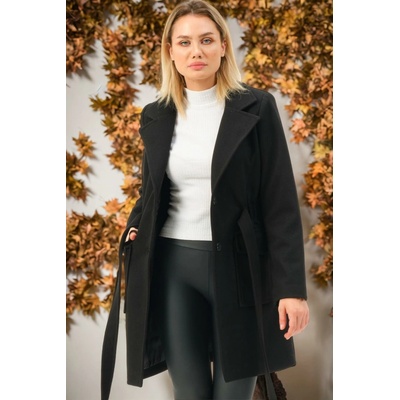 Dewberry Z6778 WOMEN'S COAT- čierna