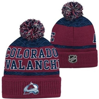 Dětská zimní čepice Colorado Avalanche Puck Pattern Cuffed