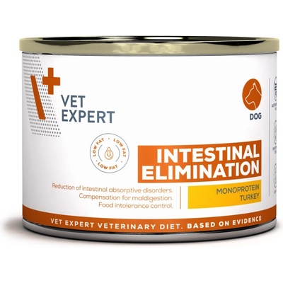 VetExpert Veterinary Diet 4T Intestinal Dog Elimination Low Fat 200 g