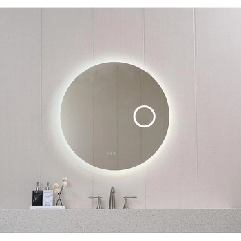 Image 1 of Inter Ceramic Led огледало за баня, кръгло, Ф90 см, с увеличително огледало и нагревател против изпотяване (icl 1813)