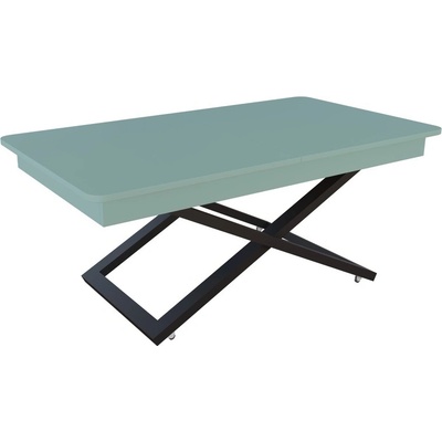 IVM BG Разтегателна маса Барселона с повдигащ механизъм - зелен дъск блу