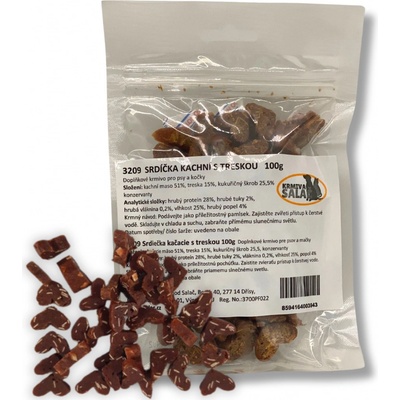 Jan Salač Kachní srdíčka s treskou 100 g