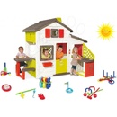 Smoby 8102012 Domček Priateľov s kuchynkou a tečúcou vodou + fúrik set s vedrom náradím a krhlou+kosačka