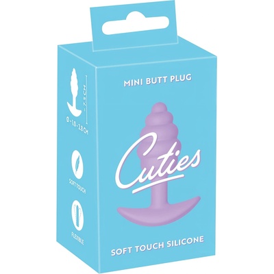 Cuties Mini Butt Plug - силиконов анален плъг - лилав (2, 8 см)
