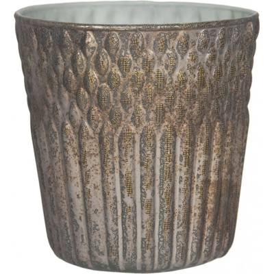 Skleněný svícen na čajovou svíčku Loring - Ø 13*13 cm - Clayre & Eef