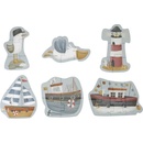 Dřevěné hračky Little Dutch Tiamo puzzle 6v1 námořnický závil