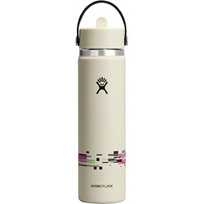 Hydro Flask Wide Flex Straw Cap termoska 710 ml glitch white