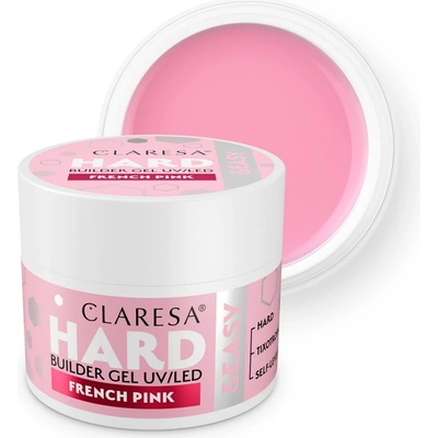 Claresa stavebný gél na nechty Hard Easy french pink 12g