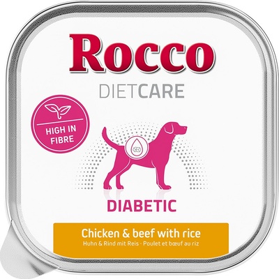 Rocco Diet Care Diabetic kuřecí a hovězí s rýží 10 x 150 g