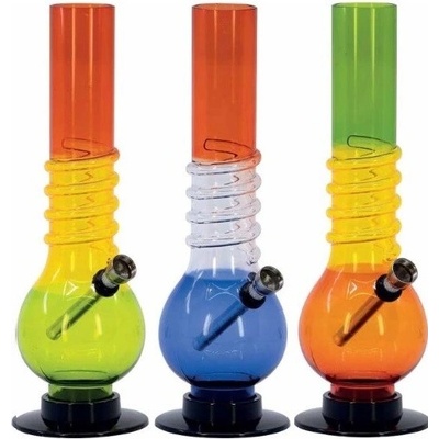 WeedShop Farebný akrylový bong s bankou Spiral 32 cm
